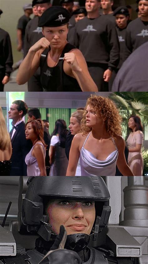 starship troopers tits|Dina Meyer Breasts Scene in Starship Troopers